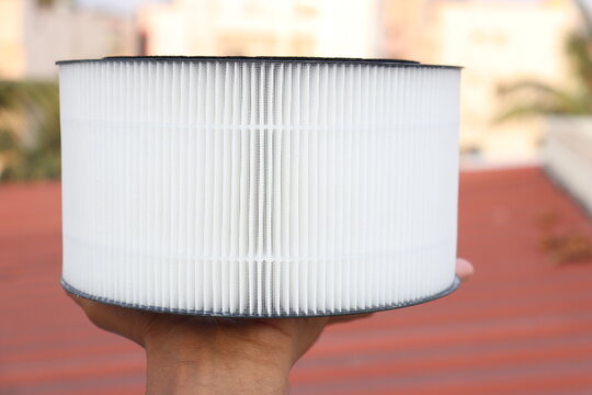 Air purifier filter replacement for a small dc powered indoor air purification device