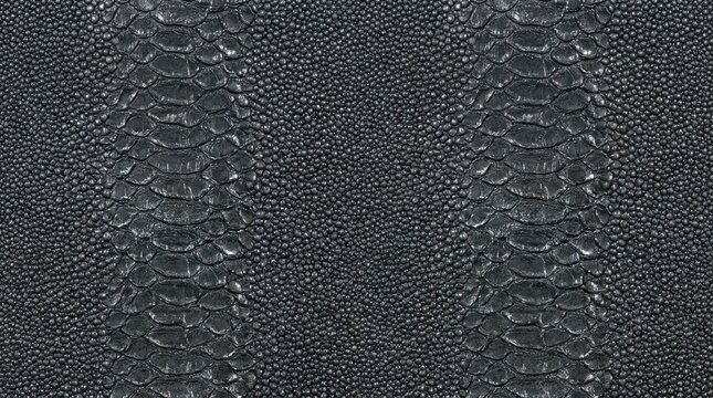 Stingray leather pattern texture black exotic skin seamless luxury background