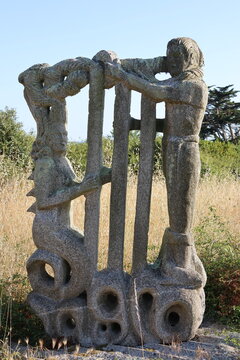 Le jardin de papy &agrave; Plouharnel (Bretagne, Morbihan, France)