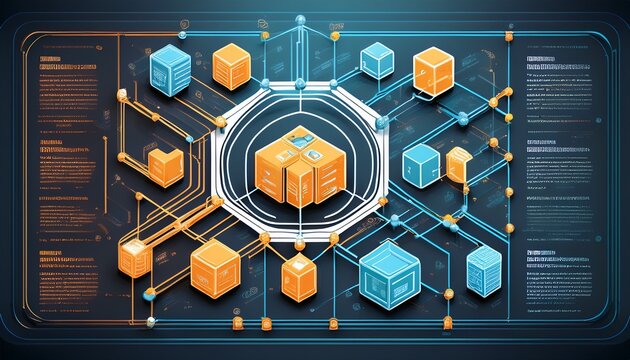 blockchain infographic explanation on how blockchain works illustrated diagram of blockchain technology system for traceability supply chain decentralization network validation