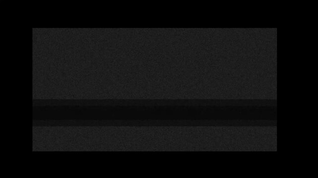 Old Retro TV - Static tv black and white noise caused by bad signal reception. 4k