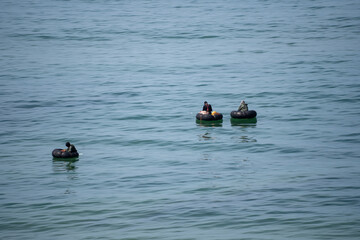 Men fishing in Atlantic ocean in Morocco © Melissa K Sharp