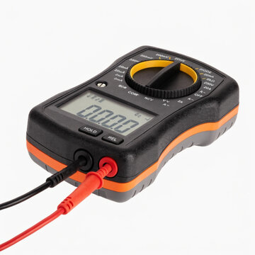 digital multimeter isolated on white