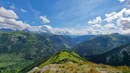 Panoramic view of the Tatra Mountains near Kasprowy Wierch in Poland © Max