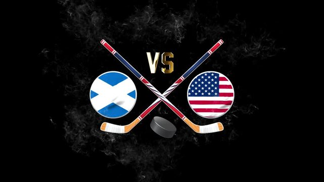 Scotland vs United States International Hockey Championship Illustration
