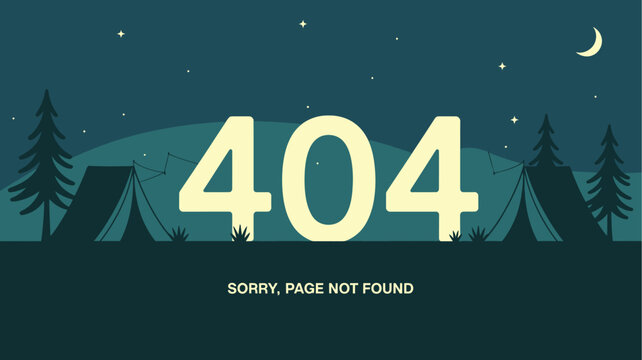 404 error vector illustration, page not found UI UX template for websites, mobile applications, landing pages and modern web interface design.