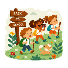 Naklejka premium School Adventure