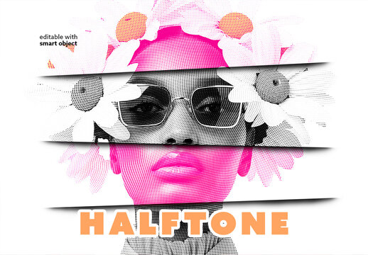 Halftone Photo Effect