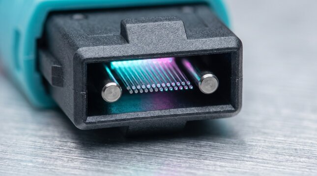 ​High Density MTP MPO Multi Fiber Optical Connector with Arrayed Glass Fiber Tips
