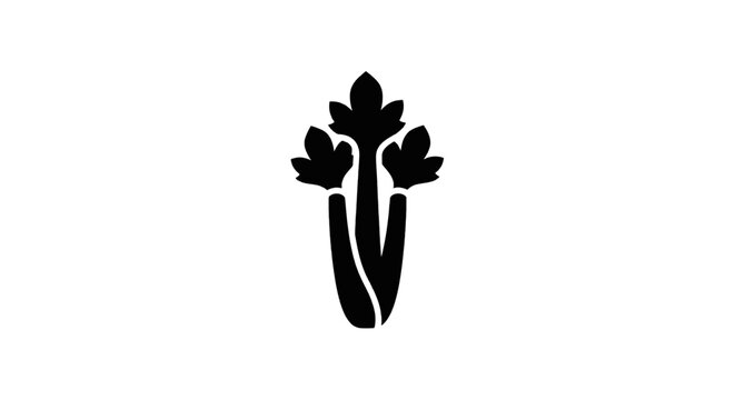 Vector illustration of celery vegetable icon on a transparent background