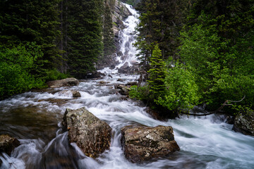 Cascade Creek Waterfall, Grand Teton NP © Brian Bownds
