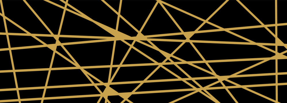 Chaotic pattern line for geometric random gold and abstract straight chaos. Design graphic mind for asymmetric web grid and miscellaneous black irregular. Chaotic outline shape for geometric.