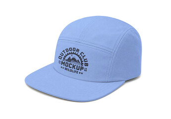 5 Panel Camp Cap Mockup