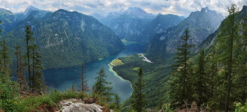 Blick von der Archenkanzel auf den K&ouml;nigssee