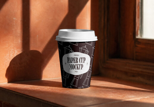 Single Take Away Cup Mockup