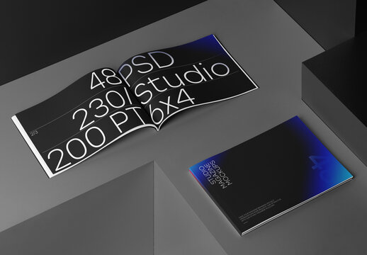 Landscape Magazine PSD Mockups