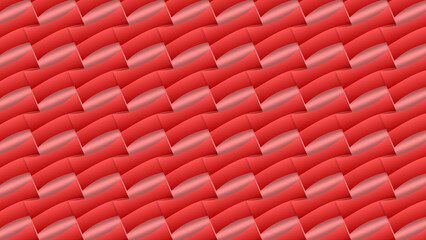 Fototapeta premium Red Abstract Geometric Pattern Background with Modern Curved Ribbon Design and Layered Wave Texture
