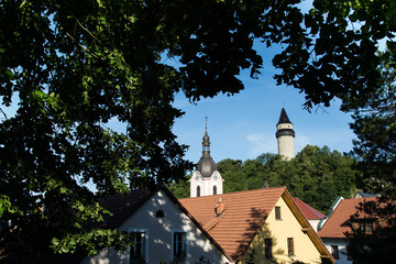 Zabytkowa starówka w miasteczku Stromberk Czechy © kubikactive