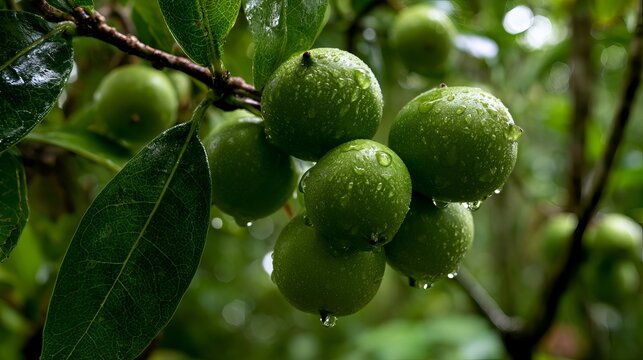 Cambuc&aacute; fruit grows in Atlantic forest.