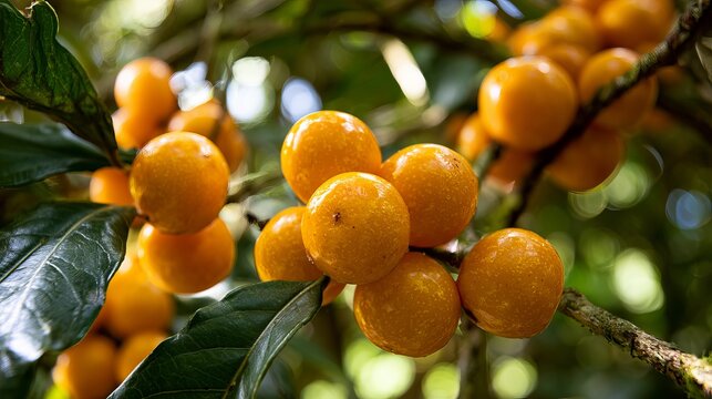 Cambuc&aacute; fruit grows in Atlantic forest.