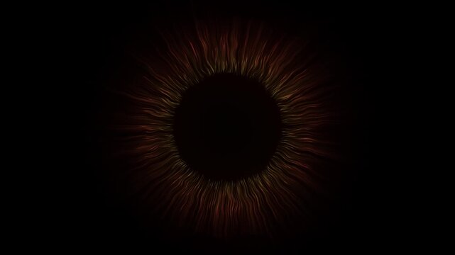 Iris Eyes Retina Medical Artificial Intelligence Sand Monster Dune Motion Background Swirl Particle Wave Flow Tornado Abstract Black Hole Glowing Energy Ring