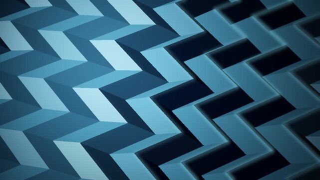 Folding Origami Paper Planes Geometric Chevron Pleats With Soft Shading Abstract Motion Background Seamless Loop in rich navy tones