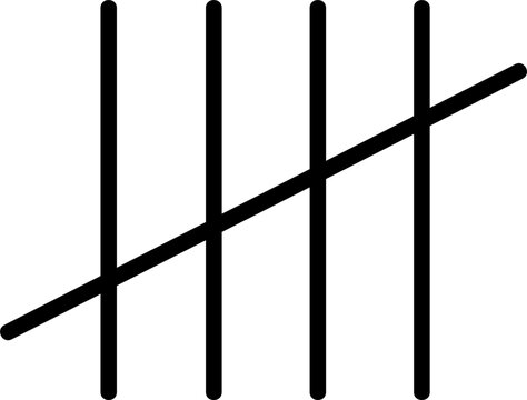 Tally marks for counting and score