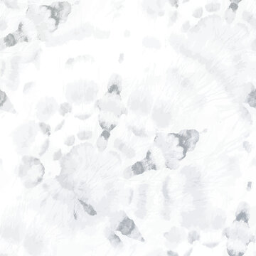 White Tie Dye Spiral. Tie Dye Curve Circle. Round Tie Dye