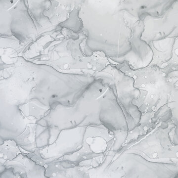 Grey Marble Watercolor. Gray Vector Seamless Pattern. Marble Vector Ink. Gray Seamless Template. Grey Marble. Alcohol Ink Paint. Dark Marble Background. Alcohol Ink Background. Marble Water Color.