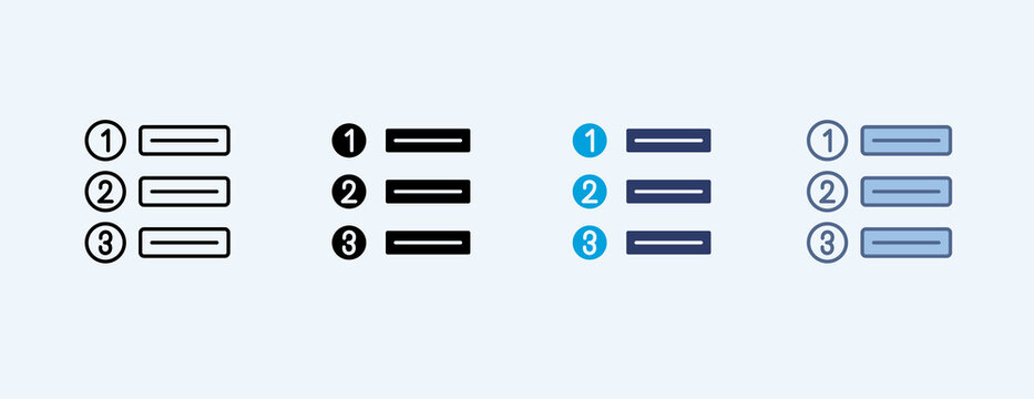 Step Multiple Icon Illustration Vector