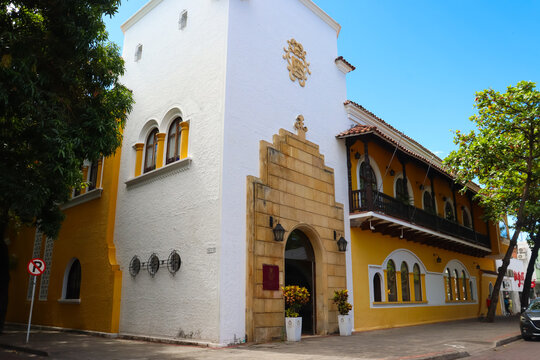Girardot - Cundinamarca, Colombia - July 5, 2026: Beautiful historic Hotel Union in the city of Girardot, Cundinamarca.