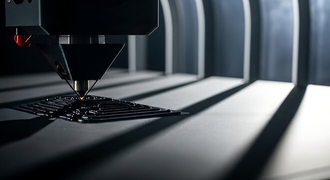 Precision Laser Cutter Engraving Metal Grid in Industrial Factory