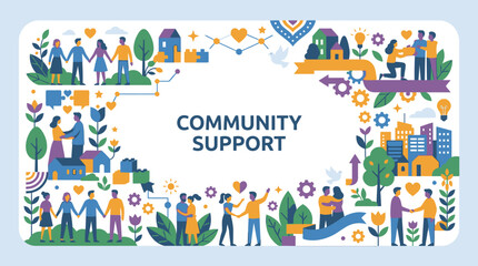 Fototapeta premium Diverse people holding hands for community support and unity.