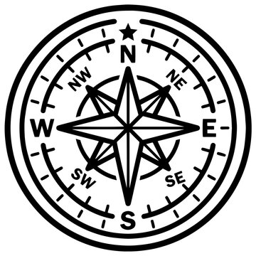compass, direction, north, east, vector, south, map, travel, west, navigation, rose, arrow, isolated, illustration, icon, adventure, white, symbol, wind, windrose, nautical, navigate, exploration, obj