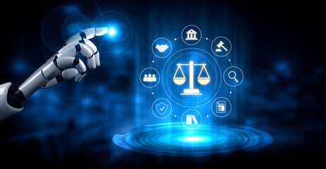 AI supports justice by automating legal research, analyzing case data, ensuring compliance, and enhancing fairness in governance and decision-making. Vouch