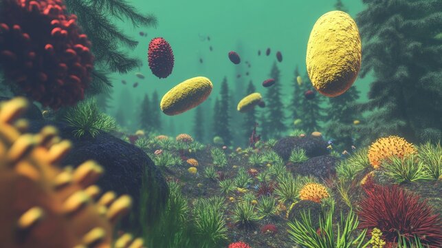 Underwater alien flora