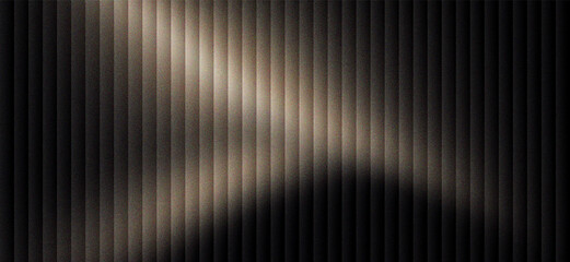 Minimalist black fluted panel texture with warm spotlight, elegant dark wood slat wall background with soft lighting, luxury interior vertical grooved surface for premium product backdrop. © VEXLO