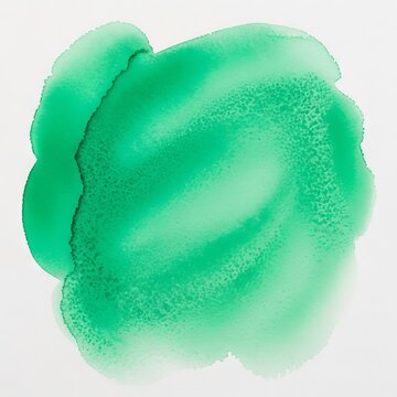 This elegant abstract watercolor wash features rich emerald and jade green tones with delicate granulation textures and a fluid, artistic feel, teal, watercolor, luxury