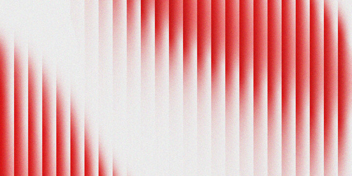 Abrupt Red and White Vertical Striped Grainy Gradient Abstract Background