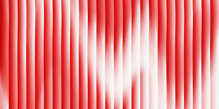 Abrupt Red and White Vertical Striped Grainy Gradient Abstract Background