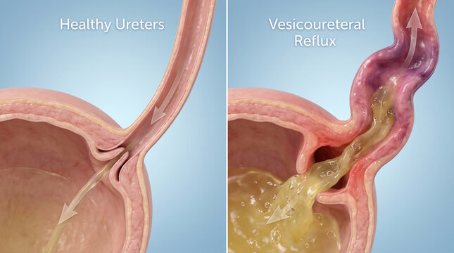 Healthy Ureters Versus Vesicoureteral Reflux Anatomy