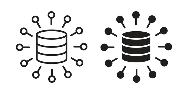 Data aggregation icon