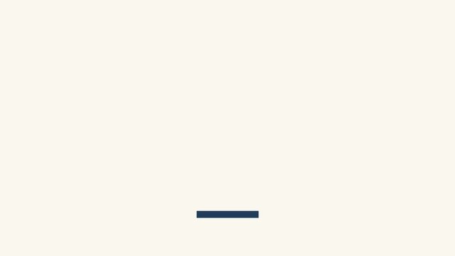 A minimalist animated graphic showing a dark blue line transforming into a square and back on a light beige background.