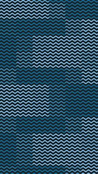 Seamless japanese pattern loop in black, teal, sky blue - artistic animated 4K vertical motion background for video editing, social media and presentation
