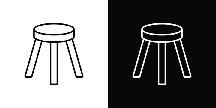 Three legged stool icon
