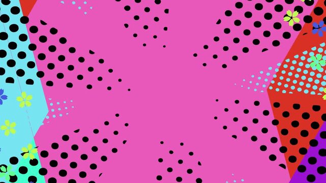 Colorful Abstract Pop Art Pattern 4K