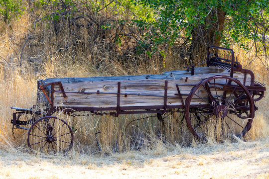 old farm wagon