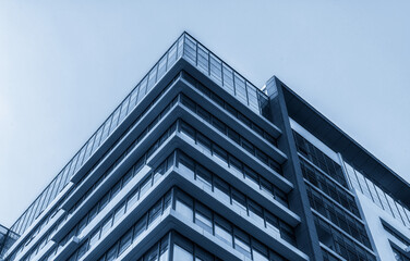 Obraz premium Modern Architectural Design Captured from a Unique Angle