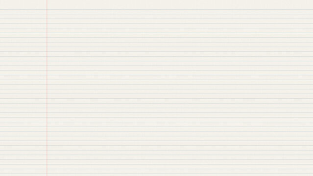 Light cream lined paper texture isolated on transparent background