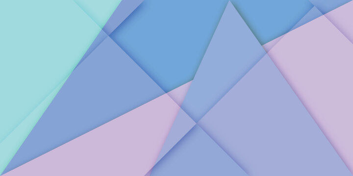Abstract geometric shapes background with soft pastel blue and purple tones